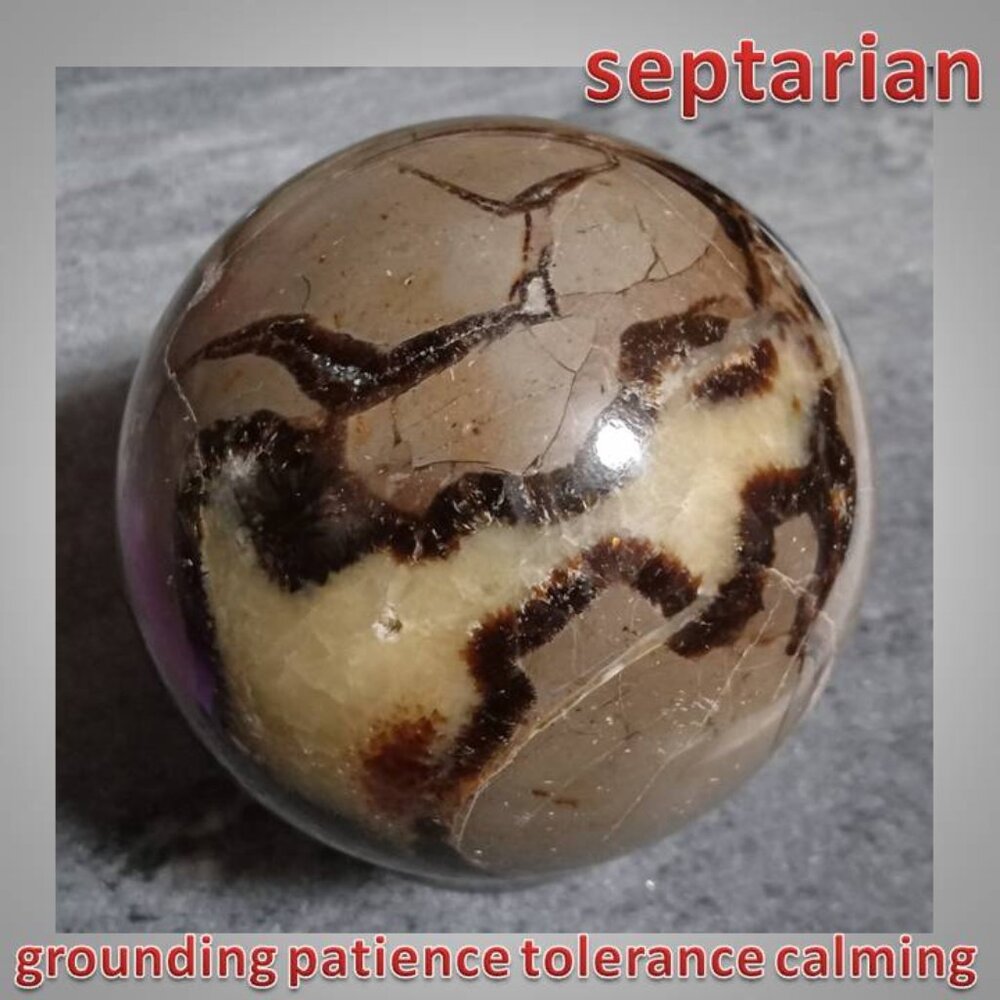 ❤️ LAST DAY!  67mm Septarian sphere rock stone crystal 02